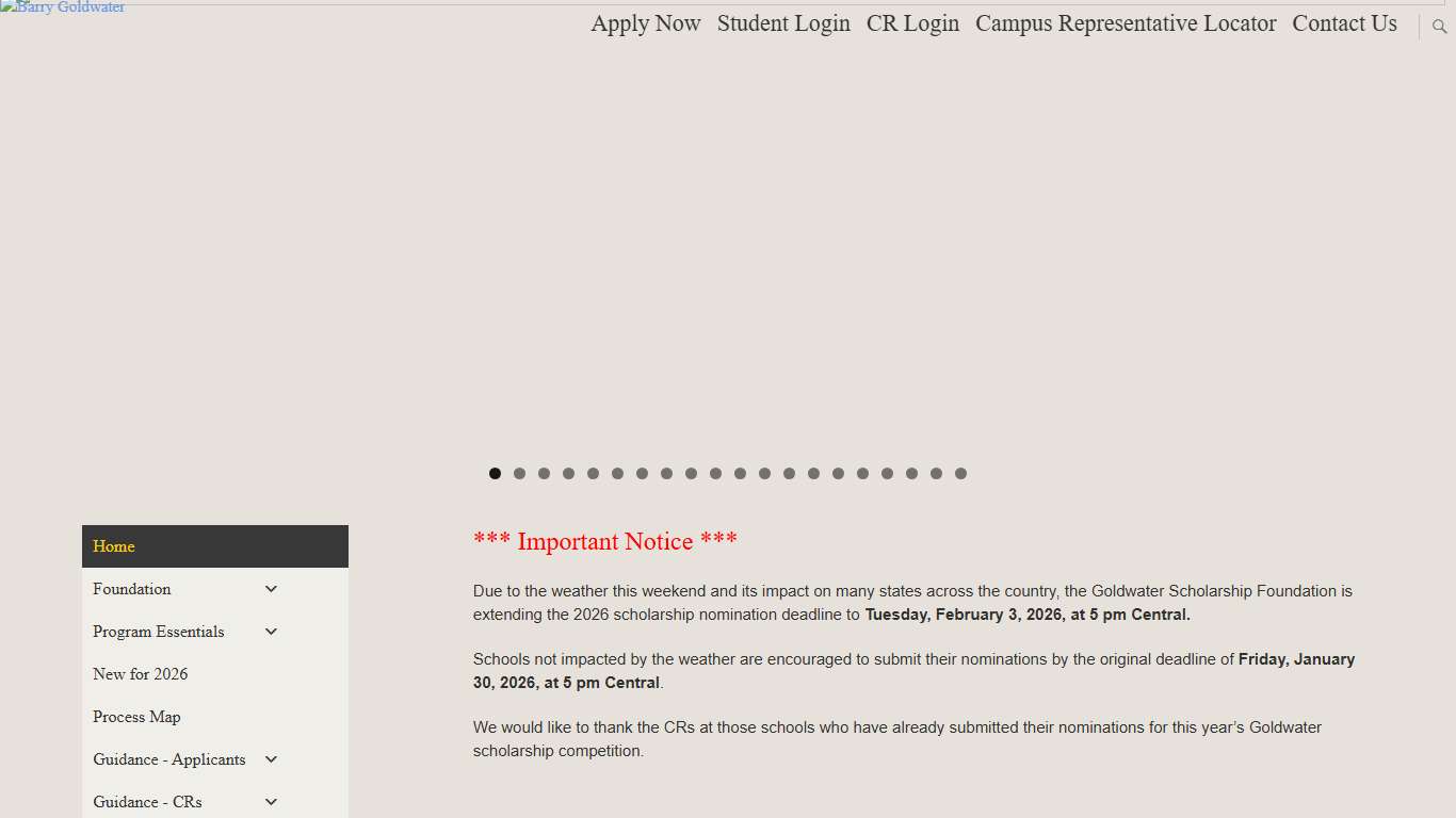 Barry Goldwater Scholarship and Excellence in Education