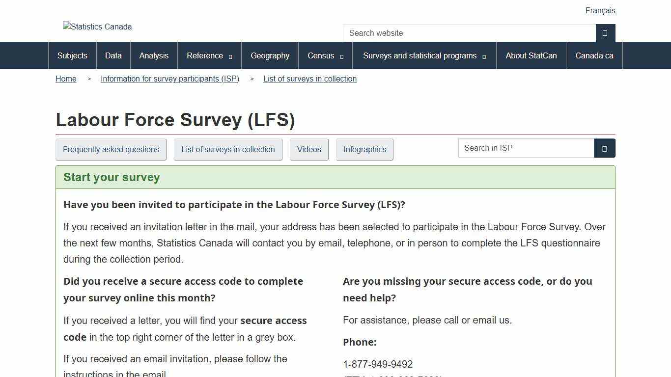 Labour Force Survey (LFS)